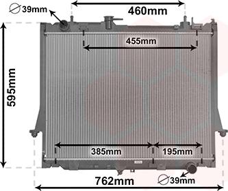 Van Wezel 36012700 - Радиатор, охлаждение двигателя abcparts.ee