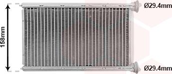 Van Wezel 30016707 - Теплообменник, отопление салона abcparts.ee