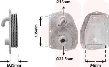 Van Wezel 30013724 - Масляный радиатор, двигательное масло abcparts.ee