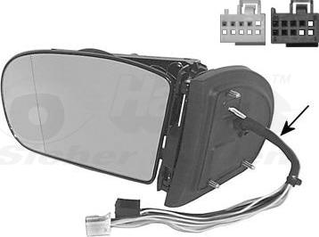 Van Wezel 3032855 - Наружное зеркало abcparts.ee