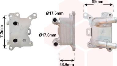 Van Wezel 33013702 - Масляный радиатор, двигательное масло abcparts.ee