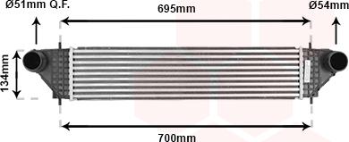 Van Wezel 32004277 - Интеркулер, теплообменник турбины abcparts.ee