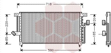 Van Wezel 32005098 - Конденсатор кондиционера abcparts.ee