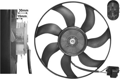 Van Wezel 3749744 - Вентилятор, охлаждение двигателя abcparts.ee