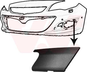 Van Wezel 3753491 - Облицовка, бампер abcparts.ee