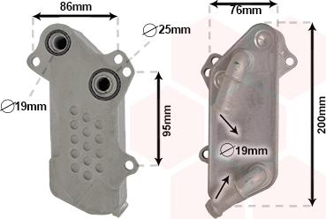 Van Wezel 37013716 - Масляный радиатор, двигательное масло abcparts.ee