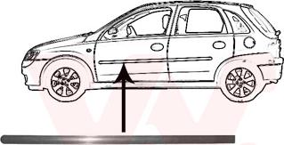 Van Wezel 3777423 - Облицовка / защитная накладка, дверь abcparts.ee
