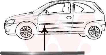 Van Wezel 3777427 - Облицовка / защитная накладка, дверь abcparts.ee