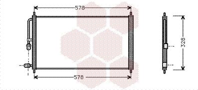 Van Wezel 25005083 - Конденсатор кондиционера abcparts.ee