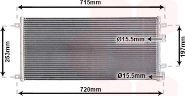 Van Wezel 28005058 - Конденсатор кондиционера abcparts.ee