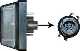 Van Wezel 2813919 - Фонарь освещения номерного знака abcparts.ee