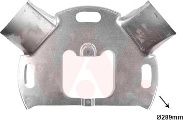 Van Wezel 2812371 - Отражатель, защита, тормозной диск abcparts.ee