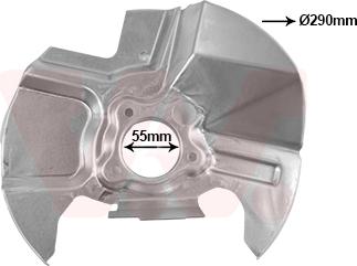Van Wezel 2758372 - Отражатель, защита, тормозной диск abcparts.ee