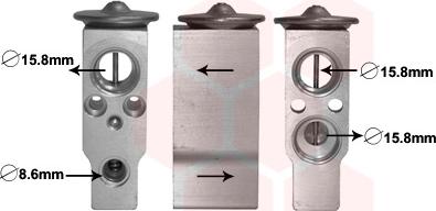 Van Wezel 27001257 - Расширительный клапан, кондиционер abcparts.ee