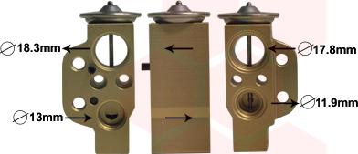 Van Wezel 74001076 - Расширительный клапан, кондиционер abcparts.ee