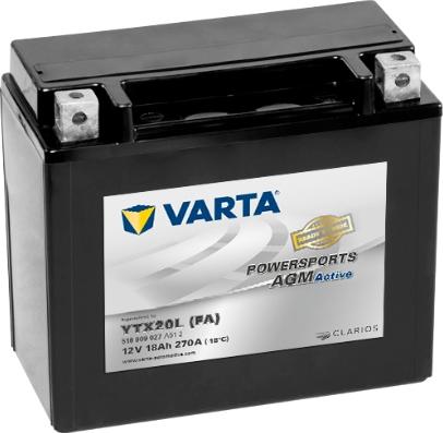 Varta 518909027A512 - Стартерная аккумуляторная батарея, АКБ abcparts.ee