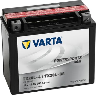 Varta 518901025I314 - Стартерная аккумуляторная батарея, АКБ abcparts.ee