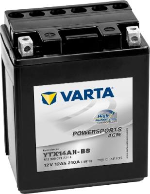 Varta 512908021A514 - Стартерная аккумуляторная батарея, АКБ abcparts.ee