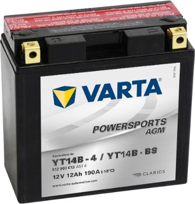 Varta 512903013A514 - Стартерная аккумуляторная батарея, АКБ abcparts.ee
