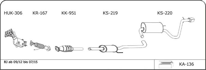 VEGAZ KI110 - Система выпуска ОГ abcparts.ee