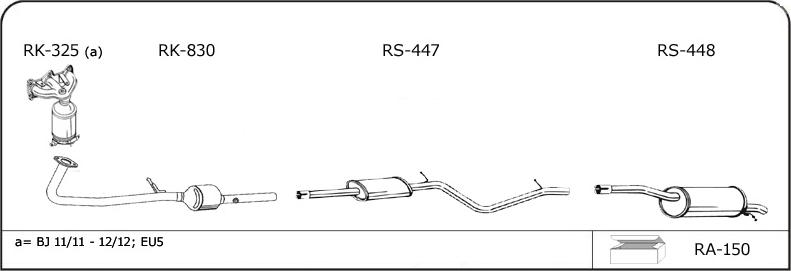 VEGAZ RN124 - Система выпуска ОГ abcparts.ee