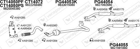 Veneporte 770521 - Система выпуска ОГ abcparts.ee