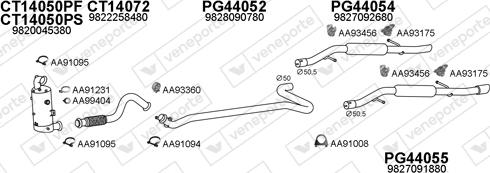 Veneporte 770520 - Система выпуска ОГ abcparts.ee