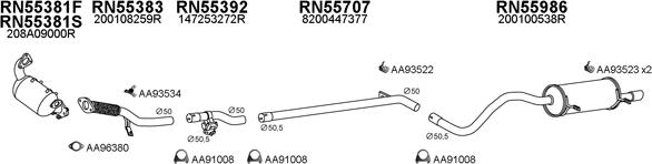 Veneporte 550788 - Система выпуска ОГ abcparts.ee