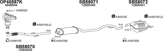 Veneporte 580048 - Система выпуска ОГ abcparts.ee