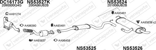 Veneporte 530337 - Система выпуска ОГ abcparts.ee