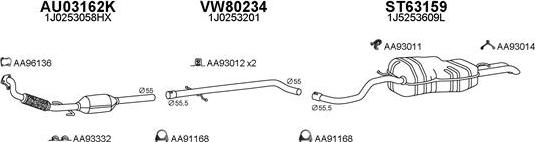 Veneporte 630152 - Система выпуска ОГ abcparts.ee