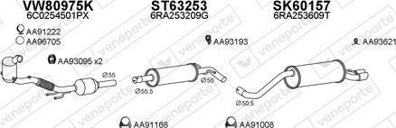 Veneporte 600222 - Система выпуска ОГ abcparts.ee