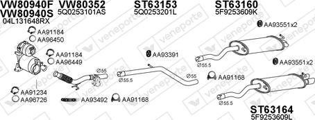 Veneporte 630344 - Система выпуска ОГ abcparts.ee