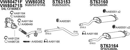 Veneporte 630313 - Система выпуска ОГ abcparts.ee