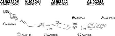 Veneporte 030048 - Система выпуска ОГ abcparts.ee