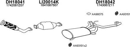Veneporte 180020 - Система выпуска ОГ abcparts.ee