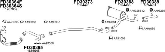 Veneporte 300599 - Система выпуска ОГ abcparts.ee