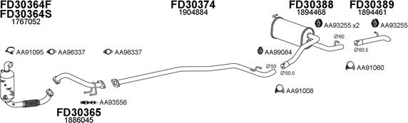 Veneporte 300600 - Система выпуска ОГ abcparts.ee