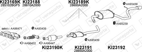 Veneporte 230080 - Система выпуска ОГ abcparts.ee
