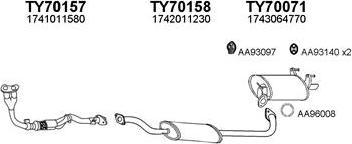 Veneporte 700115 - Система выпуска ОГ abcparts.ee