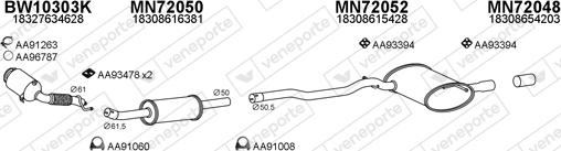 Veneporte 720038 - Система выпуска ОГ abcparts.ee