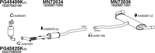 Veneporte 720033 - Система выпуска ОГ abcparts.ee