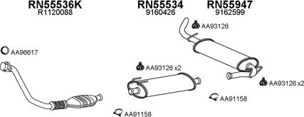 Veneporte 770048 - Система выпуска ОГ abcparts.ee
