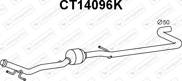 Veneporte CT14096K - Катализатор abcparts.ee