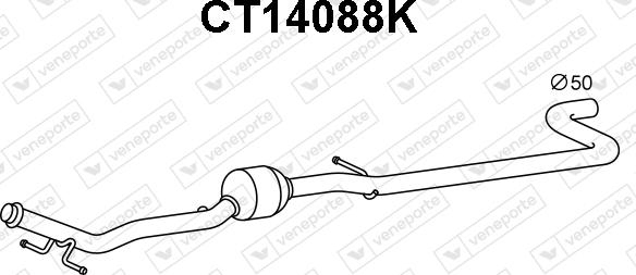 Veneporte CT14088K - Катализатор abcparts.ee