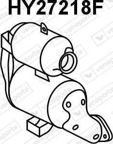 Veneporte HY27218F - Сажевый / частичный фильтр, система выхлопа ОГ abcparts.ee