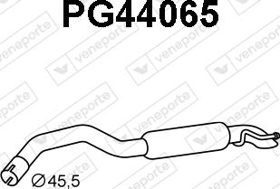 Veneporte PG44065 - Глушитель выхлопных газов, конечный abcparts.ee
