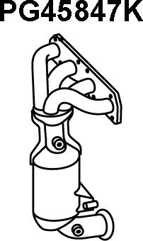 Veneporte PG45847K - Катализатор коллектора abcparts.ee