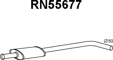 Veneporte RN55677 - Предглушитель выхлопных газов abcparts.ee