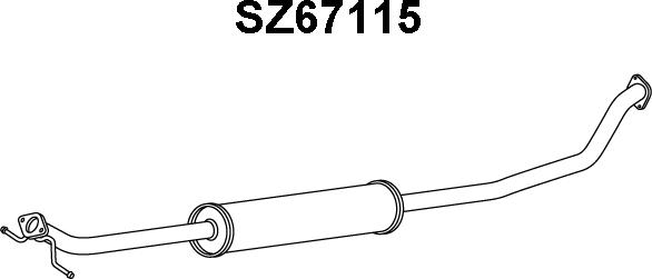 Veneporte SZ67115 - Предглушитель выхлопных газов abcparts.ee